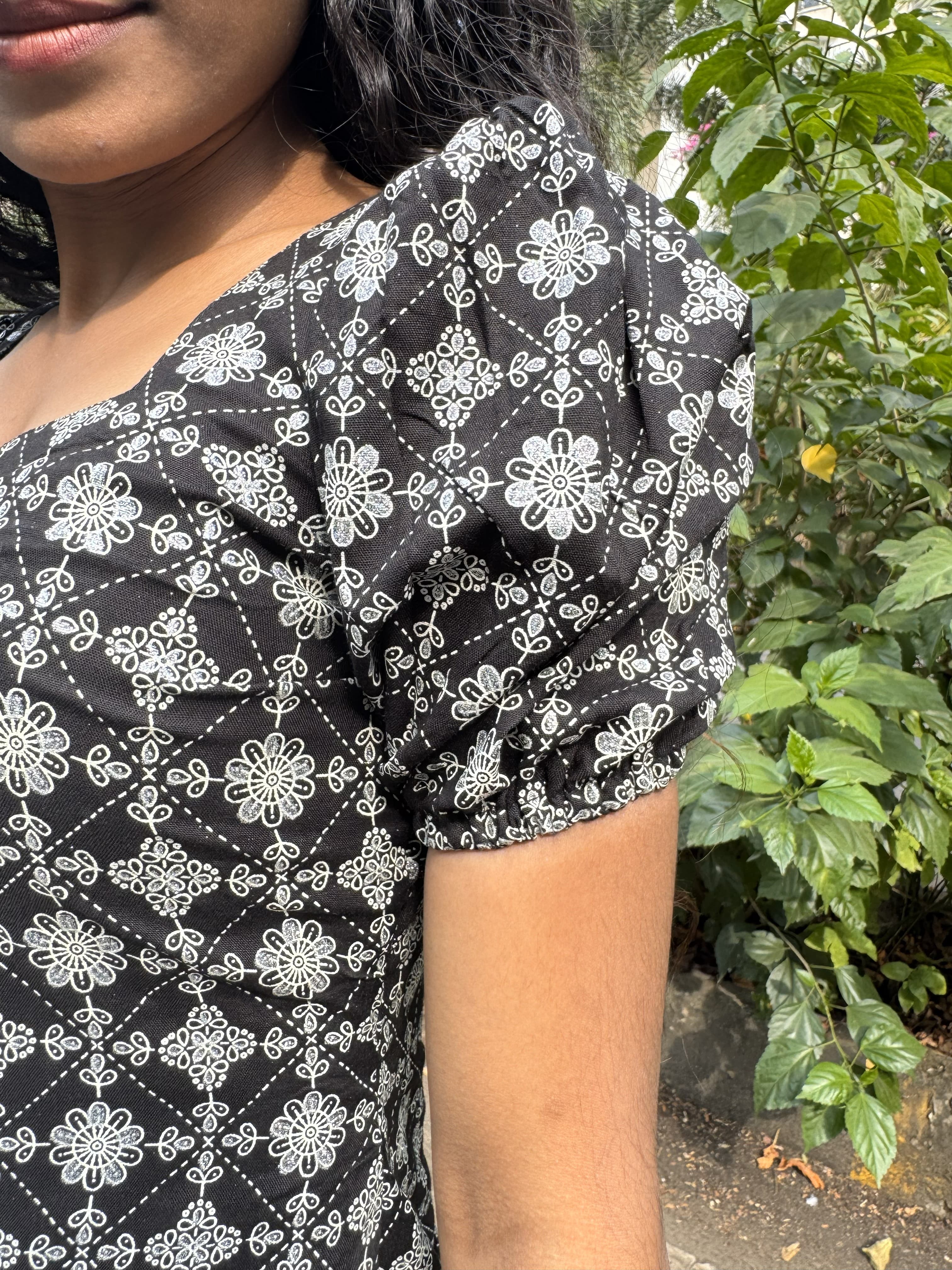 Chandani - black Aline dress — Image 3